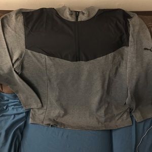 Puma Golf Men’s Pullover 2XL Grey/Black